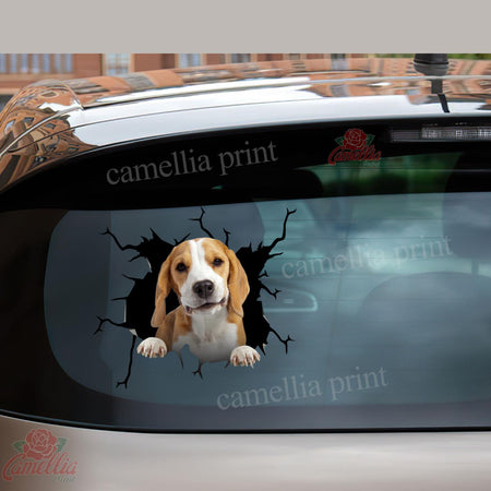 Beagle Crack Bone Sticker Your Cute Jeans Logo Stickers Christmas Gifts For Couples