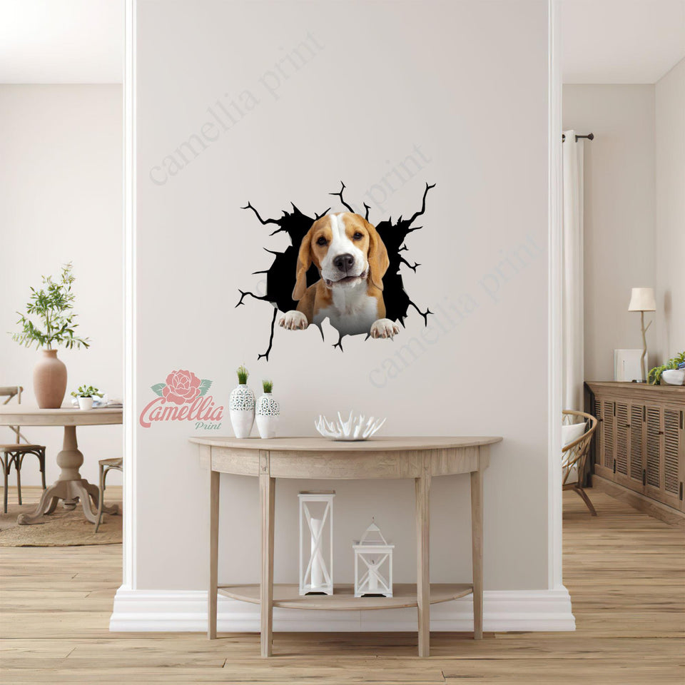 Beagle Crack Bone Sticker Your Cute Jeans Logo Stickers Christmas Gifts For Couples