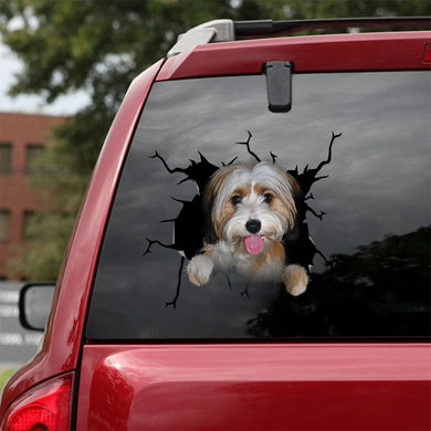 [ha0095-snf-ptd]-tibetan-terriers-crack-car-sticker-dogs-lover
