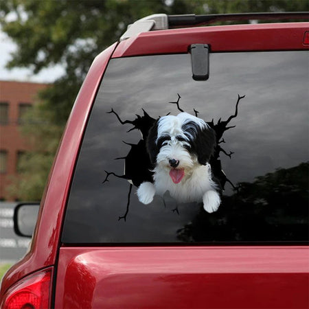 [ha0097-snf-ptd]-tibetan-terriers-crack-car-sticker-dogs-lover