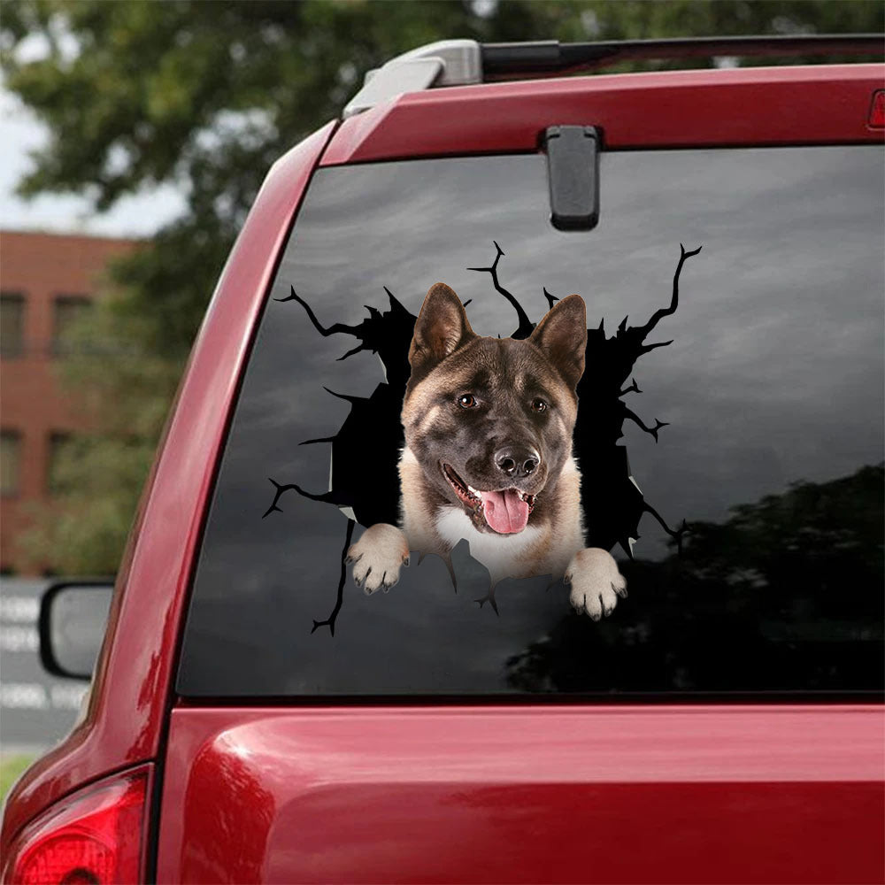 [ha0136-snf-tpa]-akita-crack-car-sticker-dogs-lover