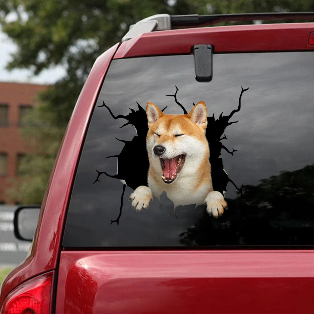 [ha0138-snf-tpa]-akita-crack-car-sticker-dogs-lover