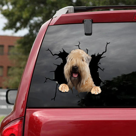 [ha0242-snf-tnt]-soft-coated-wheaten-terrier-crack-car-sticker-dogs-lover