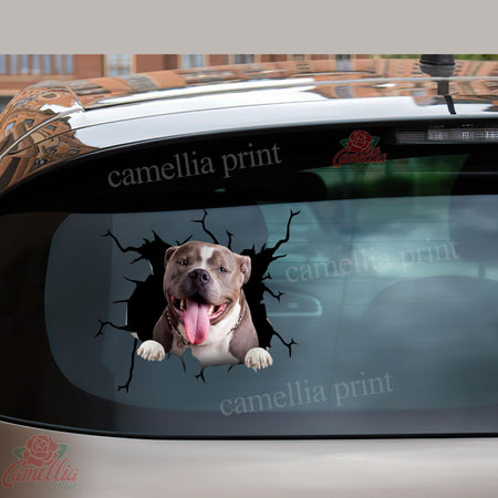 American Bully Crack Decal Items Cool Custom Wall Stickers Gifts For Cat Lovers