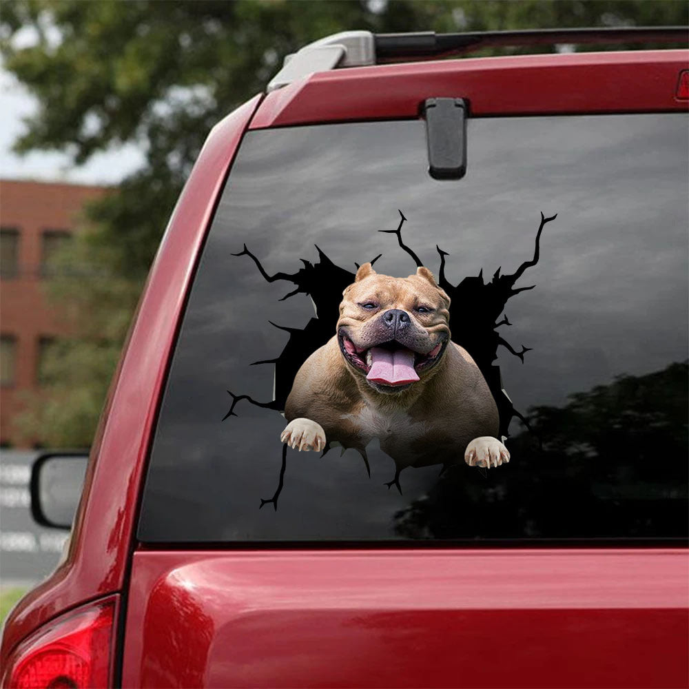 [ha0245-snf-tpa]-american-bully-crack-car-sticker-dogs-lover