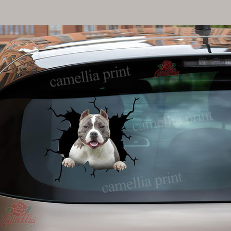 American Bully Crack Decal For Wall Funny Pictures Custom Stickers Mother's Day Gift Ideas