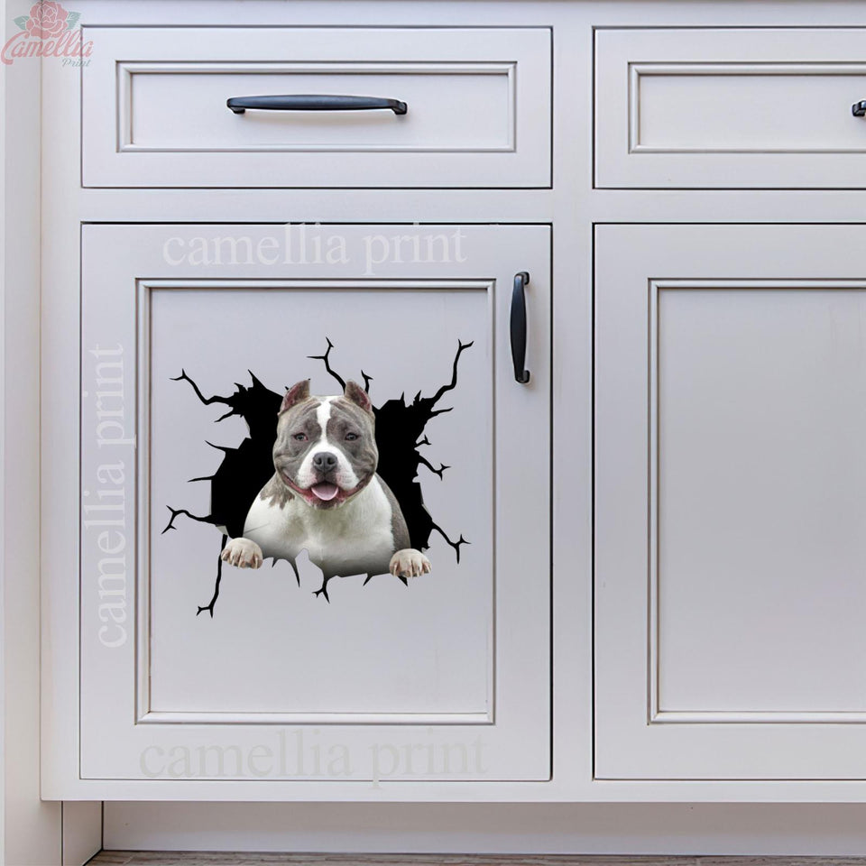 American Bully Crack Decal For Wall Funny Pictures Custom Stickers Mother's Day Gift Ideas