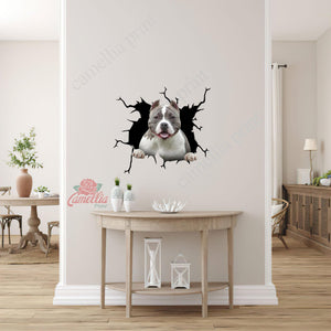 American Bully Crack Decal For Wall Funny Pictures Custom Stickers Mother's Day Gift Ideas