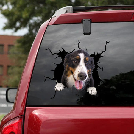 [ha0324-snf-lad]-bernese-mountain-crack-car-sticker-dogs-lover