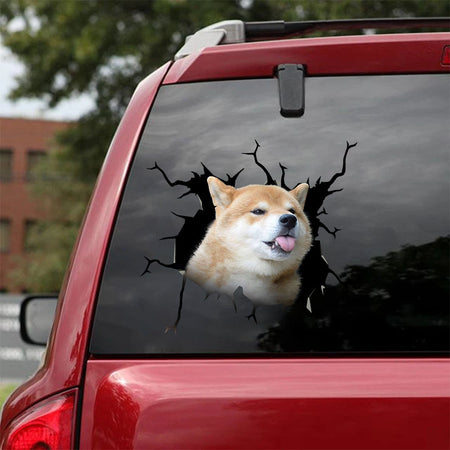 [ha0348-snf-lad]-shiba-inu-crack-car-sticker-dogs-lover