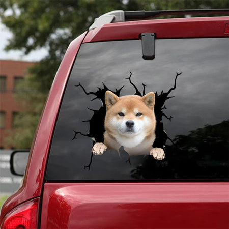[ha0349-snf-lad]-shiba-inu-crack-car-sticker-dogs-lover