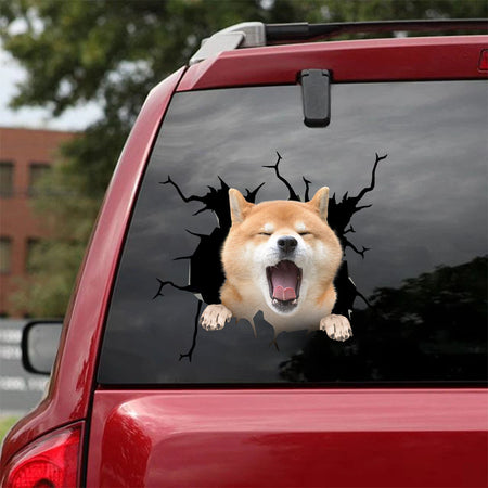 [ha0351-snf-lad]-shiba-inu-crack-car-sticker-dogs-lover