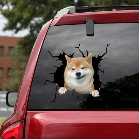 [ha0352-snf-lad]-shiba-inu-crack-car-sticker-dogs-lover