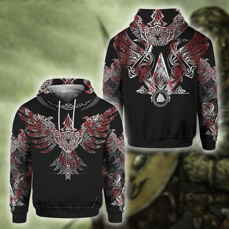 Viking Huginn Pullover 3D Full Over Print HT1936