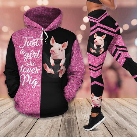 Just A Girl Who Loves Pig Hoodie & Legging