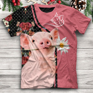 Flower Pig Combo Hoodie & Legging