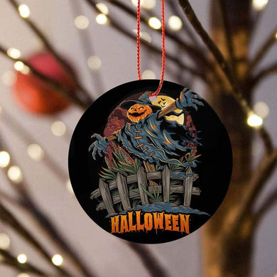 Happy Halloween Tree Ornament Decorations, Halloween Decorations, Halloween Decor, Ceramic Ornament