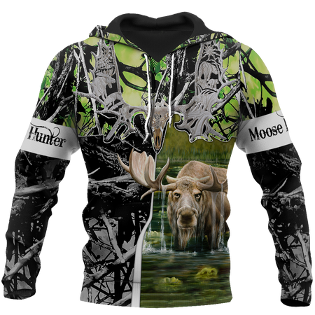 Beutiful moose hunting camo 3D all over printed shirts for man and women JJ161202 PL