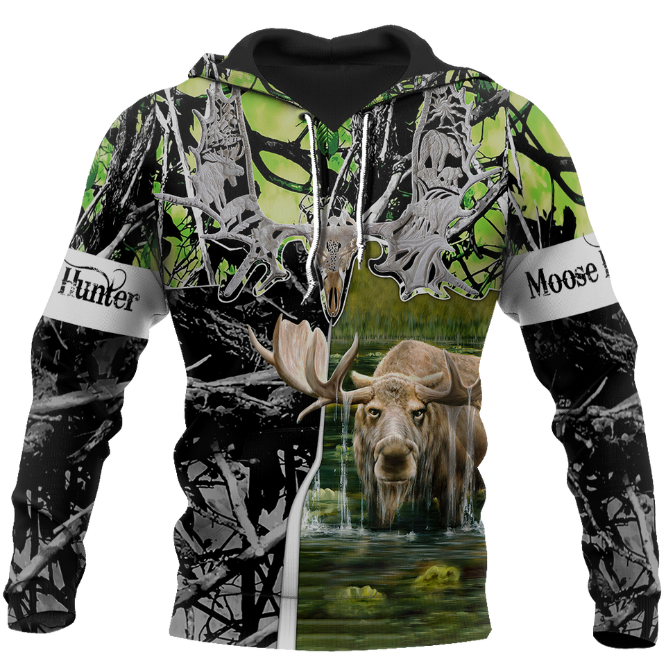 Beutiful moose hunting camo 3D all over printed shirts for man and women JJ161202 PL