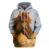 3D All Over Print Animals Horse Hoodie