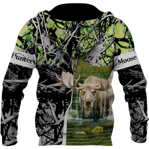 Beutiful moose hunting camo 3D all over printed shirts for man and women JJ161202 PL