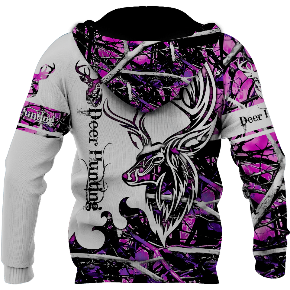 DEER HUNTING MUDDY GIRL CAMO 3D ALL OVER PRINTED SHIRTS FOR MEN AND WOMEN JJ051202 PL