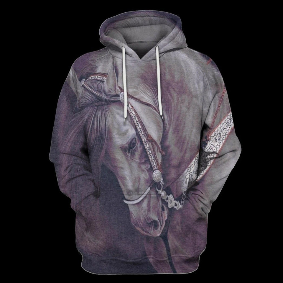 3D All Over Print Horse Hoodie