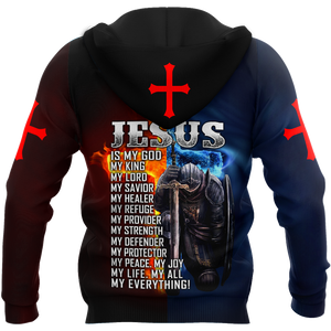 Jesus Is My God My King My Everything Knight Templars 3D All Over Printed Shirts For Men and Women Pi05092004