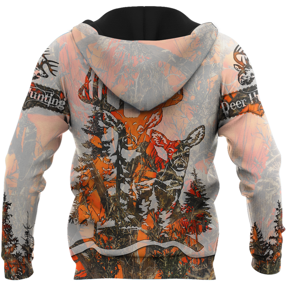 3D All Over Print Deer Hunting Hoodie JJW10082001