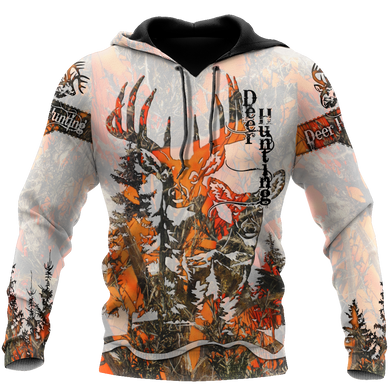 3D All Over Print Deer Hunting Hoodie JJW10082001