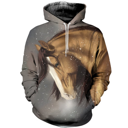 3D Printed Horse Hoodie T-shirt DT040513