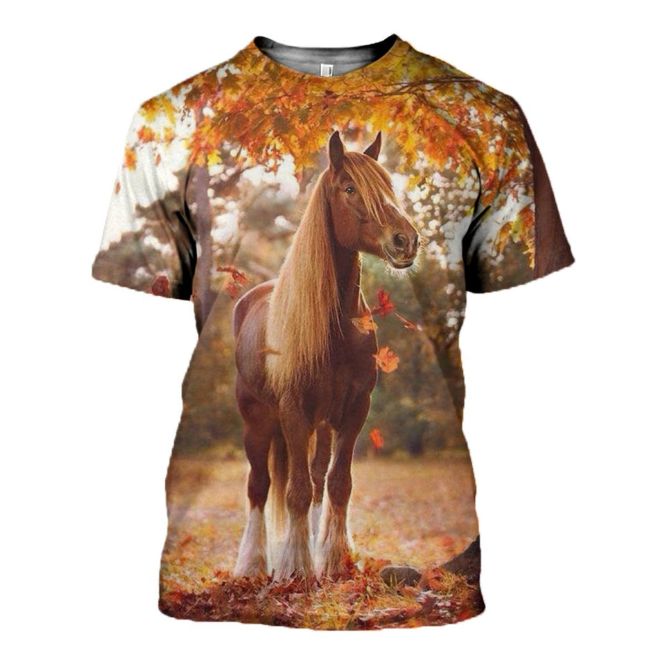 3D Printed Horse Hoodie T-shirt 2018