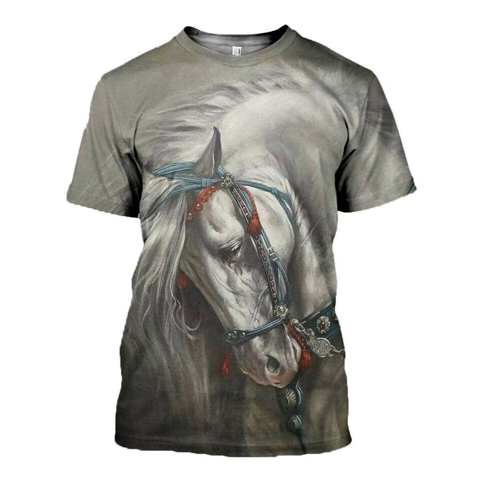 3D Printed Horse Hoodie T-shirt DT040512