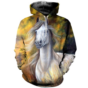 3D Printed Horse Hoodie T-shirt DT040514