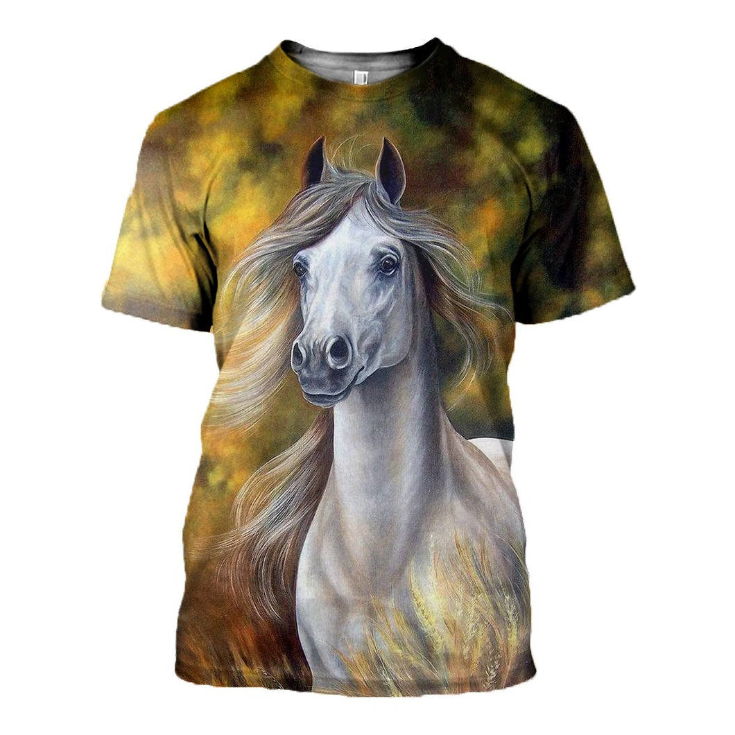3D Printed Horse Hoodie T-shirt DT040514