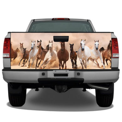 Horses Running Tailgate Wrap Tailgate Sticker Wrap Decals For Trucks