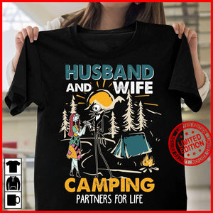 Husband And Wife Camping Partners For Life Halloween 2D K1812