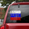 I Stand With Russie Peace Love Ukraine Car Vinyl Decal Sticker