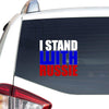 I Stand With Russie Peace Love Ukraine Car Vinyl Decal Sticker