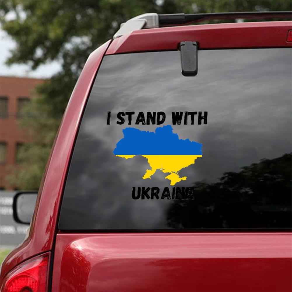 I Stand With Ukraine - Essential T-Shirt Car Vinyl Decal Sticker