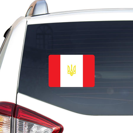 I Stand With Ukraine Canada Support Ukraine Peace Love Ukraine Car Vinyl Decal Sticker