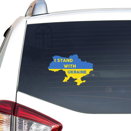 I Stand With Ukraine Design Peace Love Ukraine_301 Car Vinyl Decal Sticker