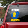 I Stand With Ukraine Hands Support Peace Love Ukraine Car Vinyl Decal Sticker
