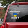 I Stand With Ukraine Heart Essential Car Vinyl Decal Sticker