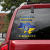 I Stand With Ukraine Logo Essential Car Vinyl Decal Sticker