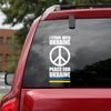 I Stand With Ukraine Peace For Ukraine Peace Love Ukraine Car Vinyl Decal Sticker