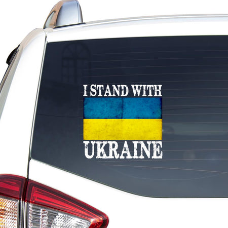 I Stand With Ukraine Peace Love Ukraine_356 Car Vinyl Decal Sticker