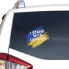 I Stand With Ukraine Relaxed Fit Car Vinyl Decal Sticker