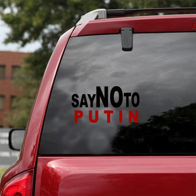 I Stand With Ukraine Say No To Putin Essential T-Shirt Car Vinyl Decal Sticker