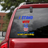 I Stand With Ukraine Support The Ukraine Essential Car Vinyl Decal Sticker